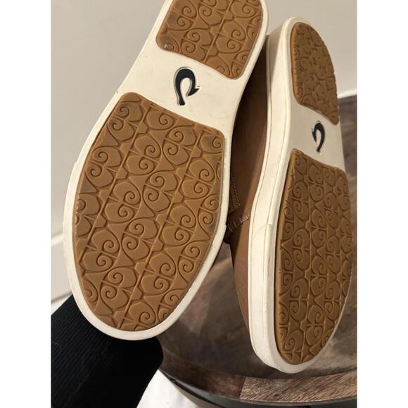 Olukai Women's Brown Leather Adjustable Strap Comfort Shoes Size 7 Brand New - Picture 5 of 5